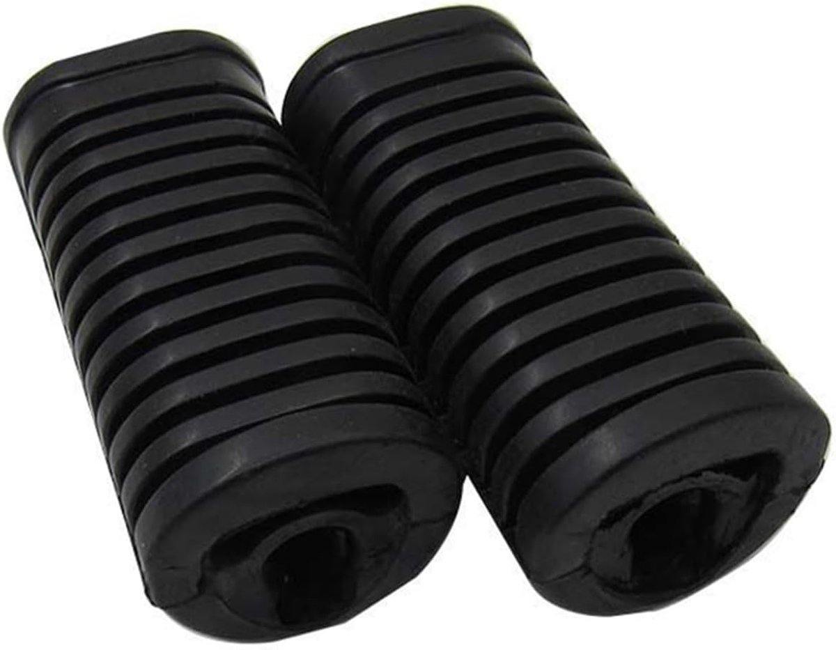 Motorfiets Voetsteunen - Treeplank Pedaal - Motor Rijden - Antislip Grip - 1 Paar - Zwart