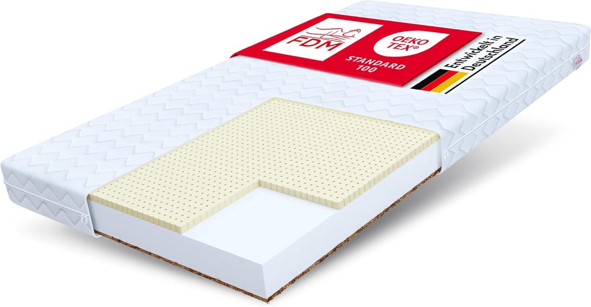 Schuim Matras - Matras Dubbelzijdig - Comfortabel Slapen - 7 Comfortzones - 120x200 cm - Wit