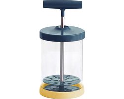 Handmatige Roomspuit - Mini Dispenser - Desserts Maken - Ergonomische Grip - 8.8x18cm - Blauw