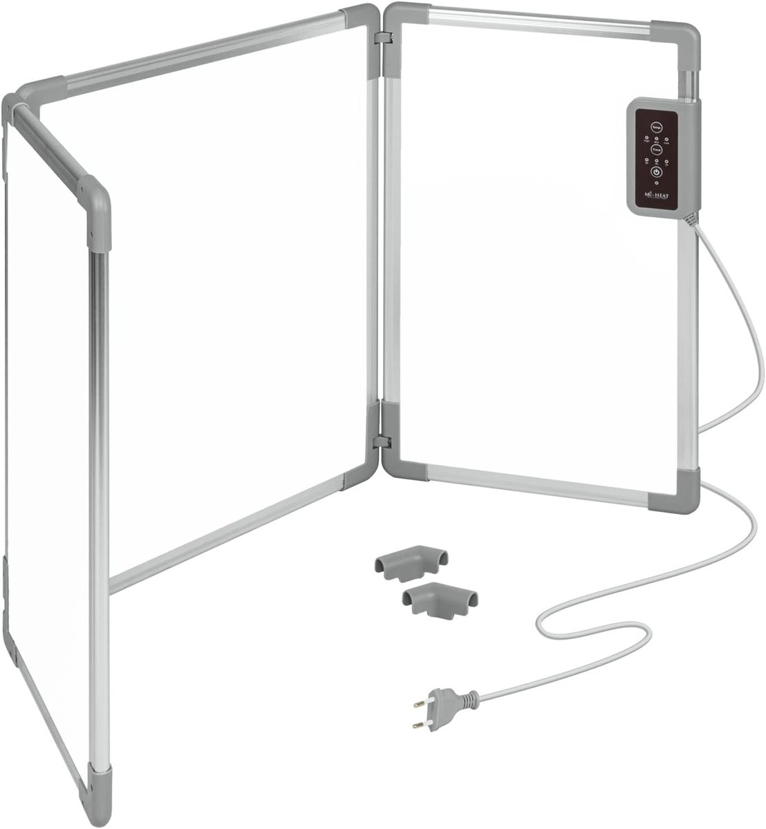 Opvouwbaar Verwarmingspaneel - Bureauverwarming Infrarood - Comfortabele Warmte Creëren - Energiezuinig 350 Watt - 53 x 108 cm - Wit