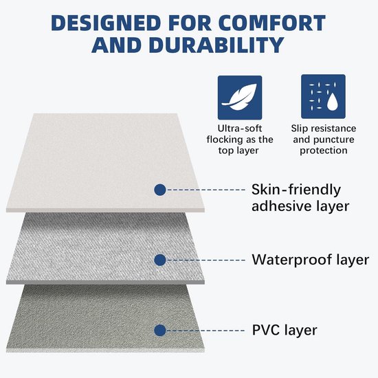 Opblaasbaar matras - Kampeerbed SUV - Reizen en kamperen - Dubbel gevlokt comfort - 192 x 125 cm - Grijs — afbeelding 5