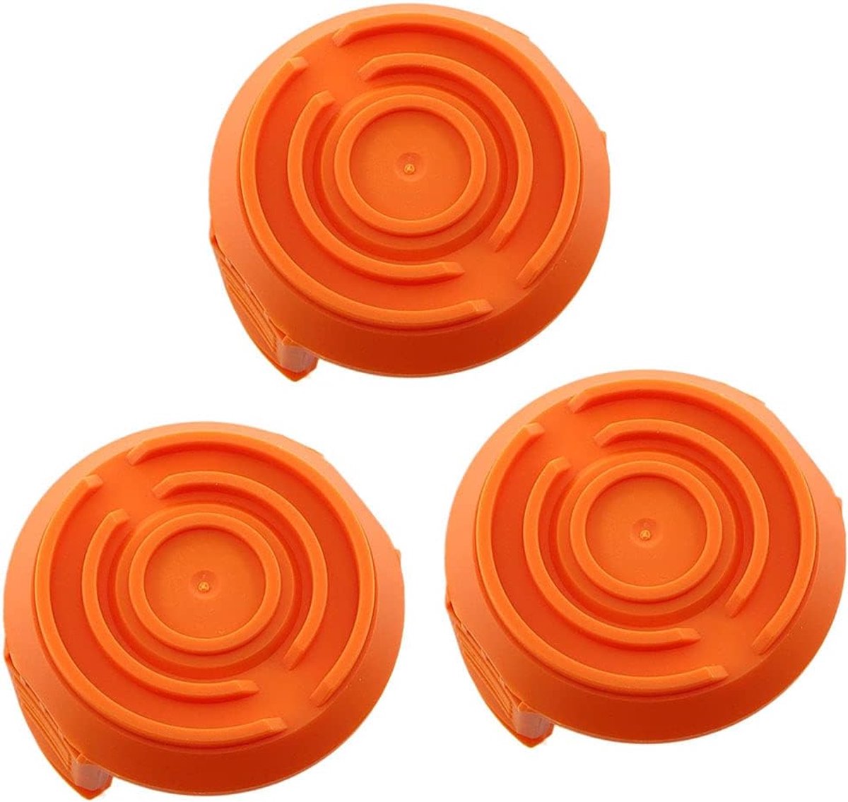 Spoeldoppen voor trimmer - Trimmeronderdelen spoelen - Gazononderhoud - Set van 3 stuks - Standaard maat - Zwart