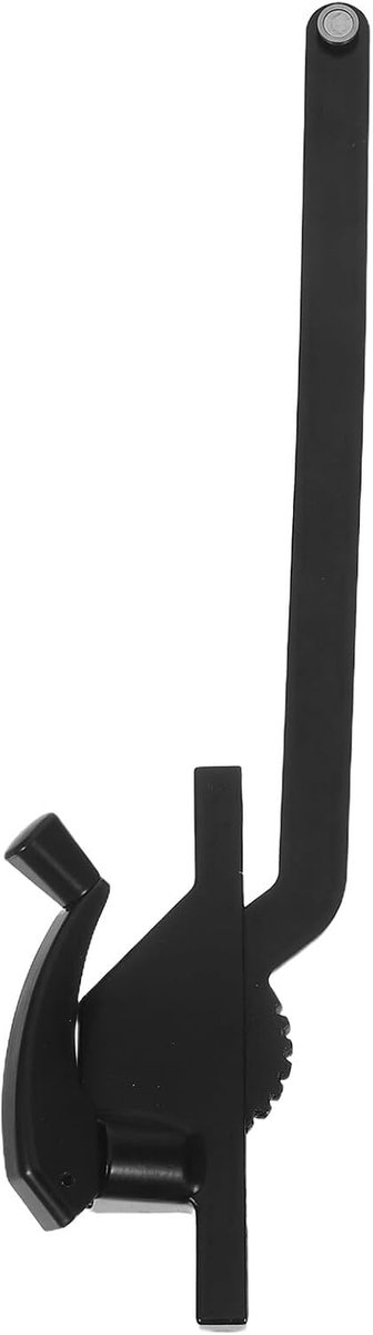 Raamopener Zinklegering - Raamslinger Handmatig - Ramen Openen - Rechts Hand Bediening - 35.5 x 9.8 cm - Zwart