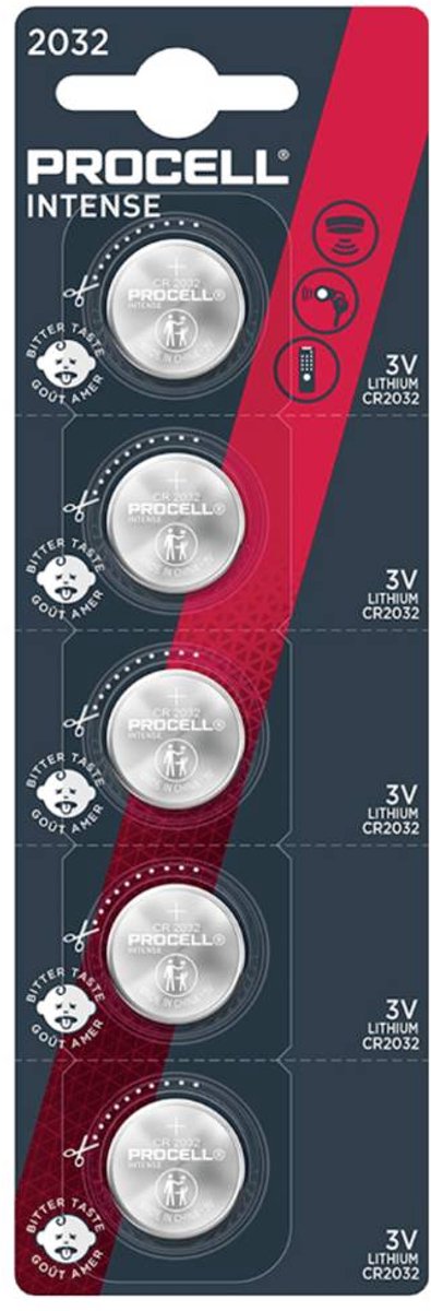 CR2032 batterijen 5 stuks Procell Intense