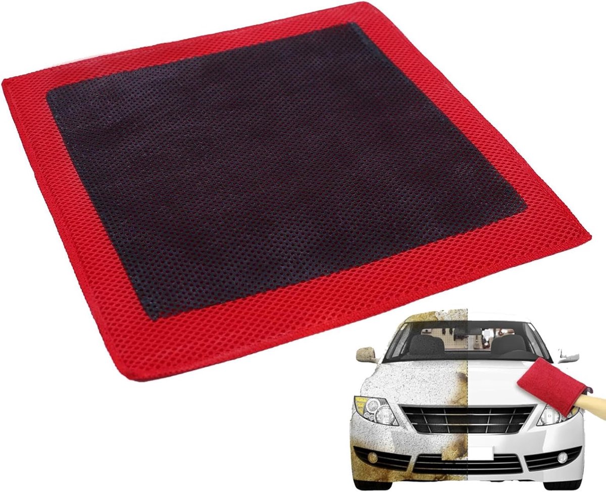 Autodetailing Doeken - Klei Handdoek - Auto Reinigen - Mesh Holling Technologie - 30x30 cm - Grijs