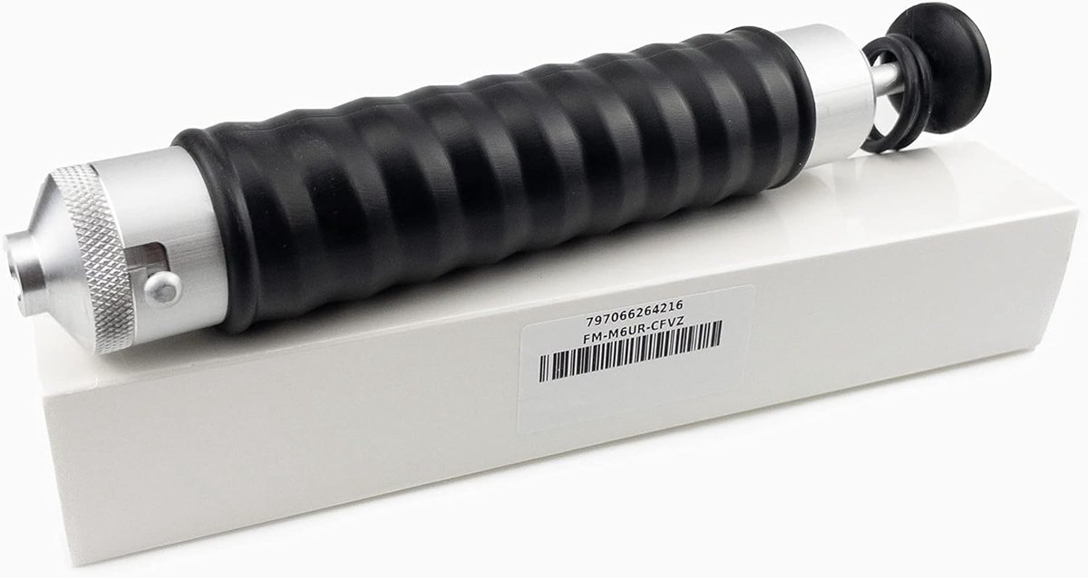 Aluminium Injector - Plastisol Injector - Vissen Lokaas Maken - Lekvrije Afdichting - 120 ml - Zwart
