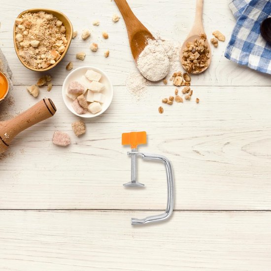 Pastamaker Klem - Noodle Maker - Zelf Pasta Maken - Flexibel Verstelbaar - 3.5-7.5 cm - Rood van Pastamaker — afbeelding 2