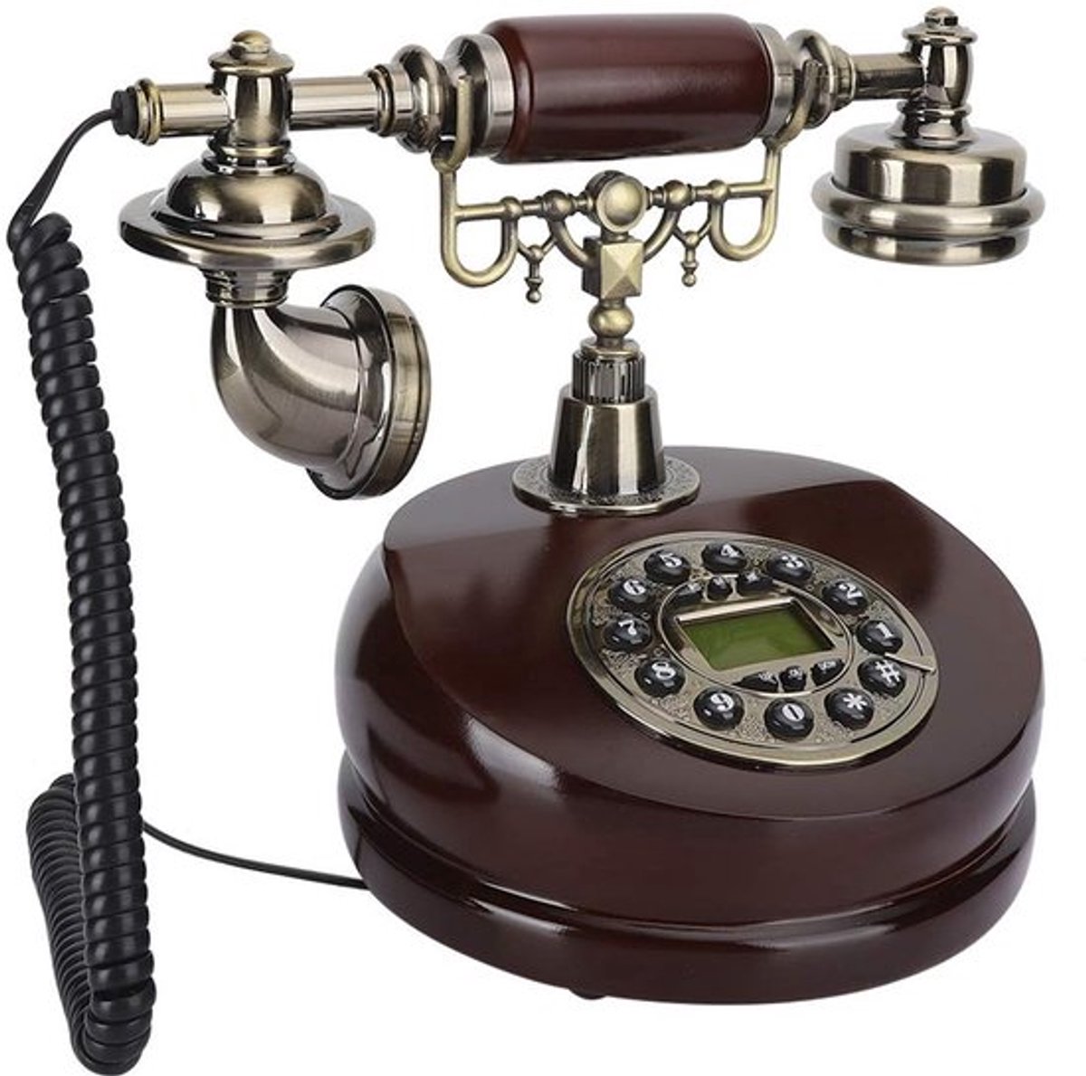 Dailygoody - Antieke Retro telefoon - Vintage vaste telefoon - Hars dual purpose