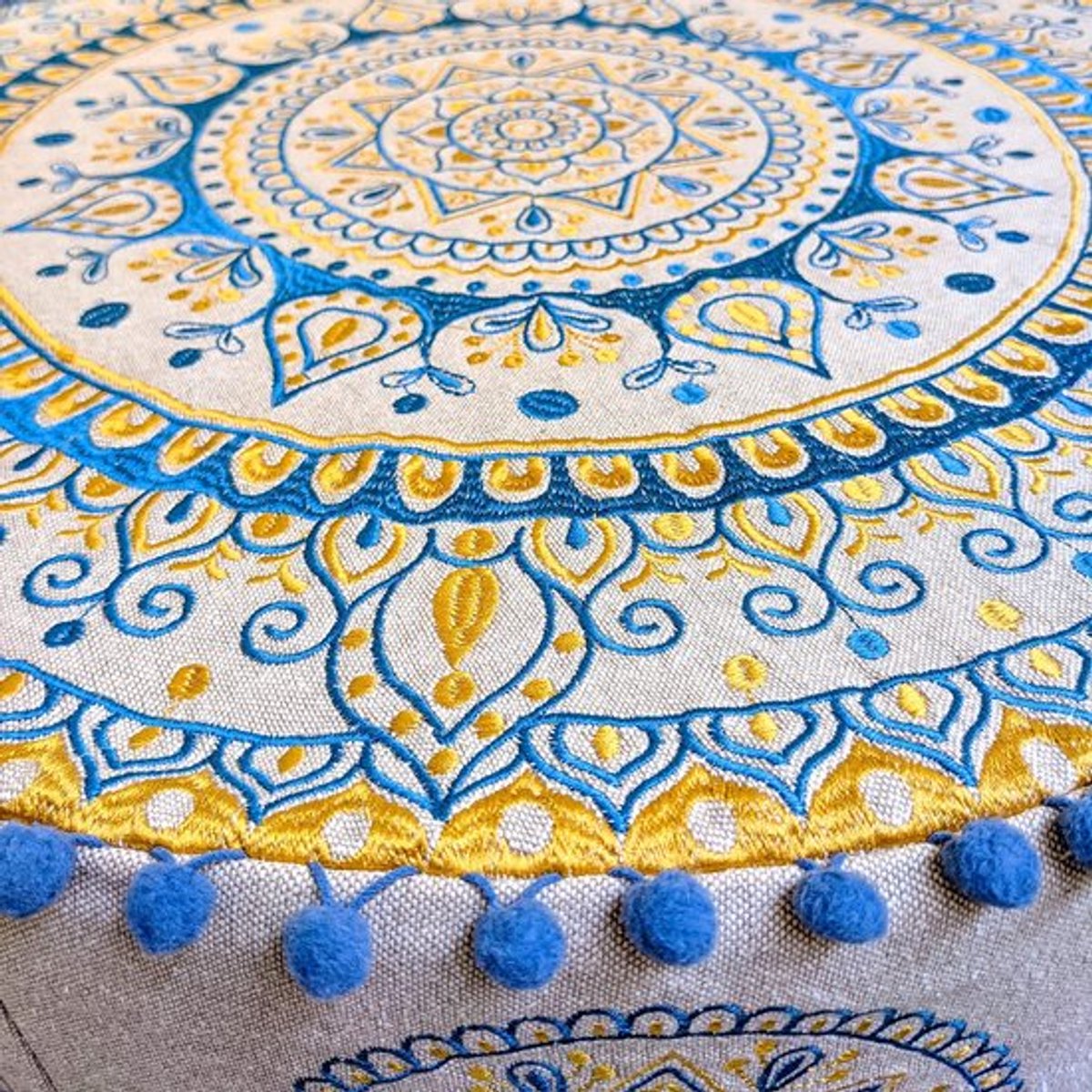 Dailygoods- Vloerkussensloop 60 x 20 cm - ambachtelijke decoratie - Poef voor