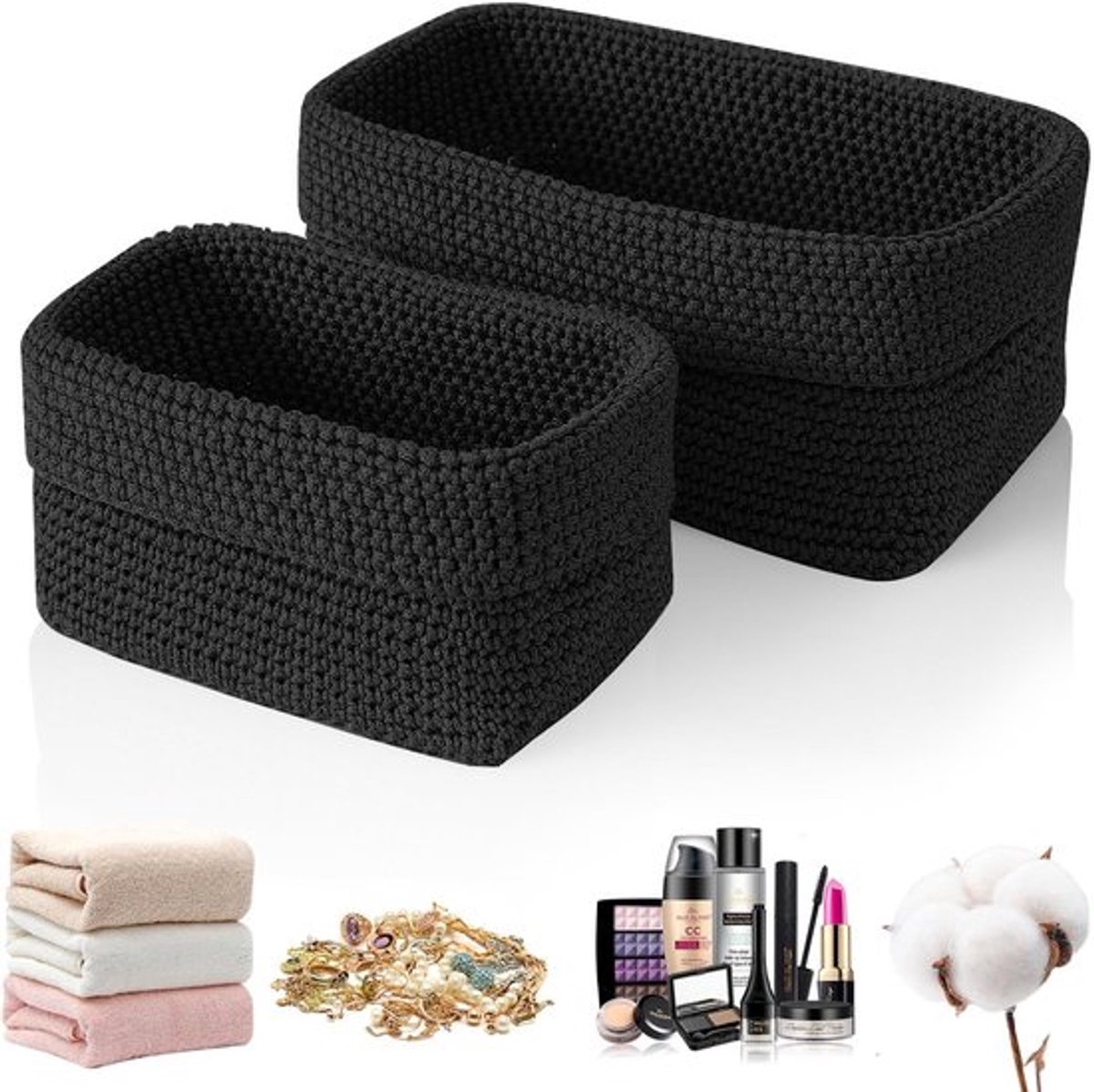 Cosensi - Dailygoods - Dailygoody - Hook Basket - Opbergmanden - Handgeweven