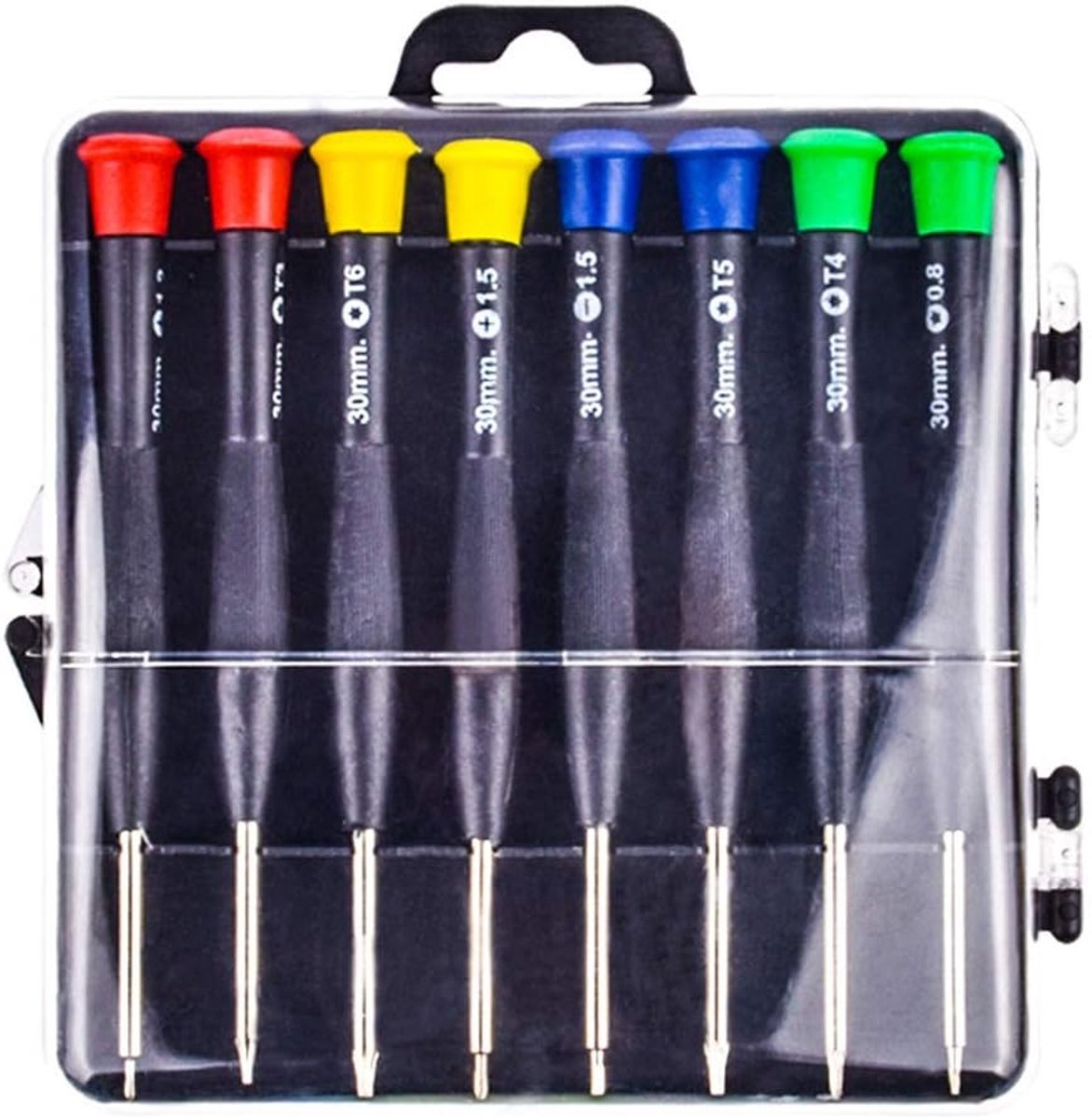Mini Schroevendraaier Set - Reparatieset Precisie - Elektronica Reparatie - Magnetische Bits - 8 Delig - Zilverkleurig