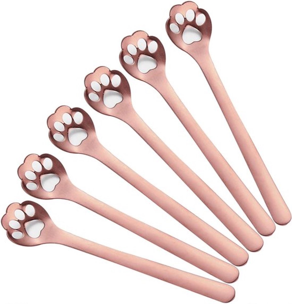 Set van 6 roestvrije koffie roerstaafjes Inovra Plus