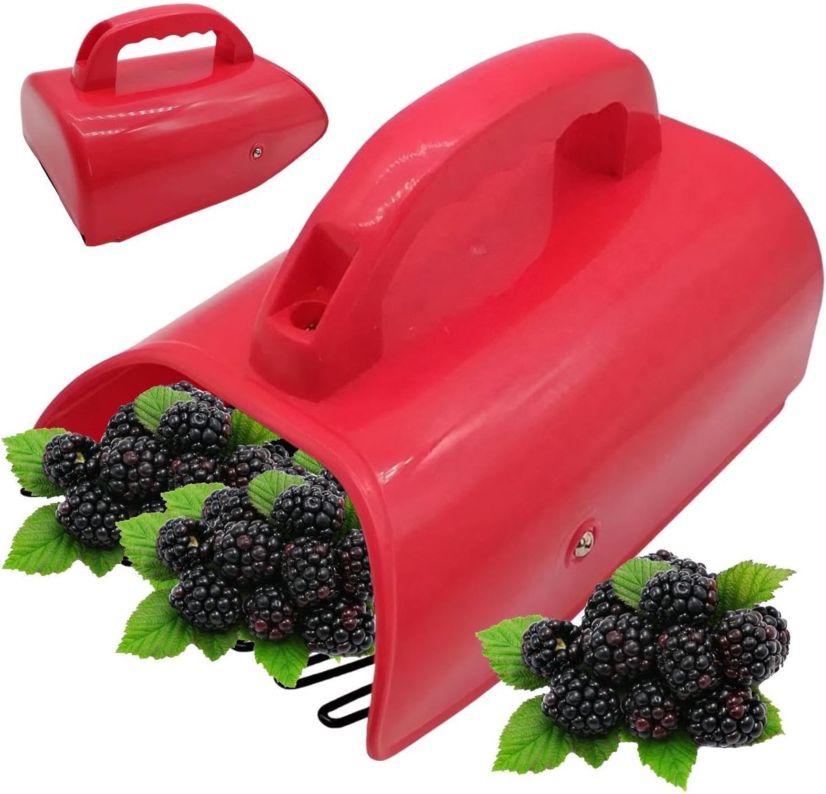 Blauwe Bessenplukker - Fruit Hark - Bessen Oogsten - Ergonomisch Handvat - 21.5 cm - Blauw