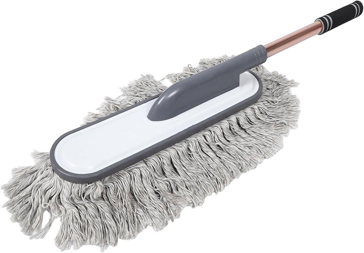 Stofdoek Lange Steel - Auto Dweil - Auto Reinigen - Krasvrije Borstelharen - 54 cm - Multi