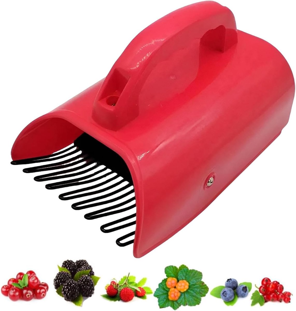 Bessen Plukker - Bosbessenhark Gereedschap - Efficiënt Bessen Oogsten - Ergonomische Handgreep - 14.4cm Breed - Multicolor
