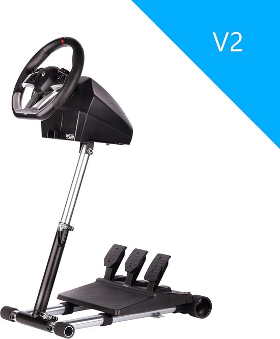 Stuurwiel Standaard - Pedaalhouder - Race Simulators - Traploos Verstelbaar - 58 cm - Zwart — afbeelding 5