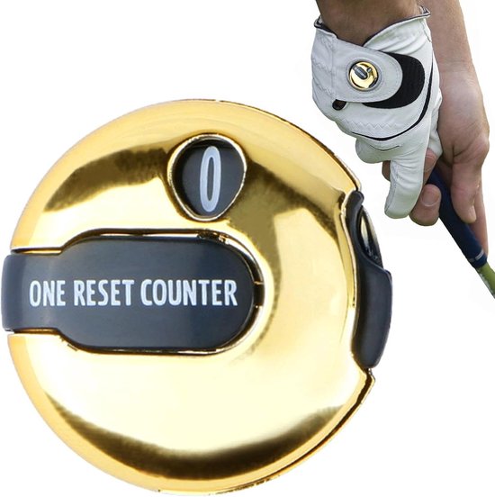 Golf Slagenteller - Score Bijhouder - Golf Score Tellen - Aanraak Reset Functie - 3 Cm - Goud van GOLF — afbeelding 4
