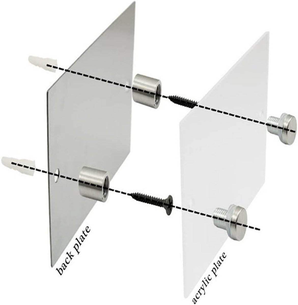 Deurbord Rolstoel Symbool - WC Tekstbord - Toegankelijkheid Aangeven - Composiet Aluminium - 20x20cm - Zilver