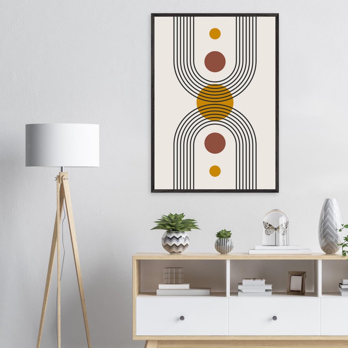 Boho – Solar form Poster 70x100 cm - exclusief lijst