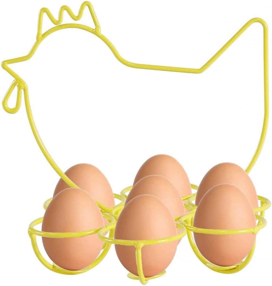 Eier Mand Kip Houder Keuken Decoratie Creatief Ontwerp 16 cm Geel
