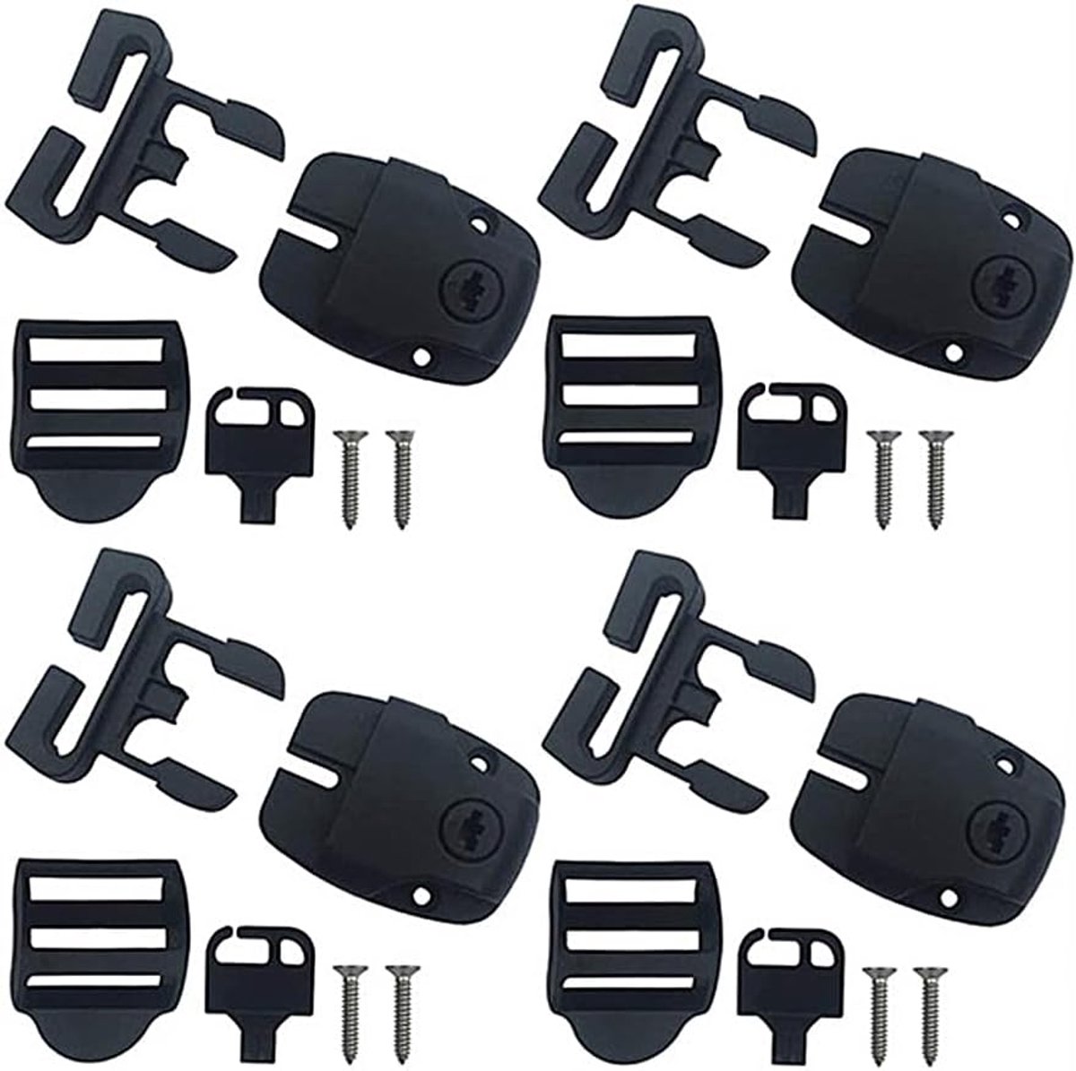 Spa Hot Tub Cover Clips Latch Vervanging Kit, Lock Kit met Weerbescherming Bevestigingsmiddelen voor Outdoor Spa - ShopVlot