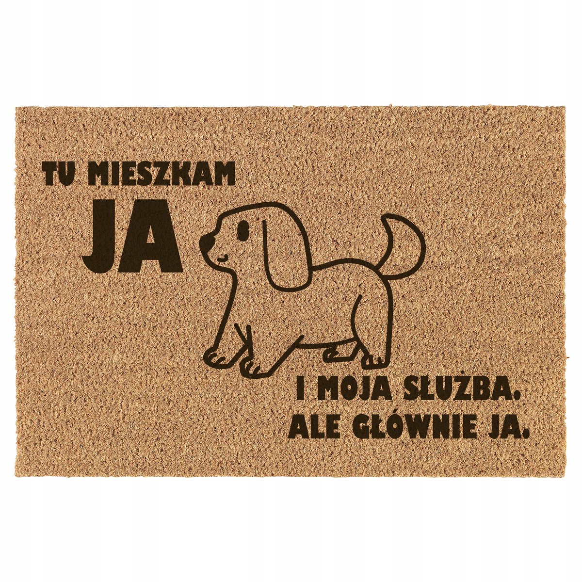 Deurmat Kokosvezel Antislip - 60x40cm - Huisdier Vriendelijk
