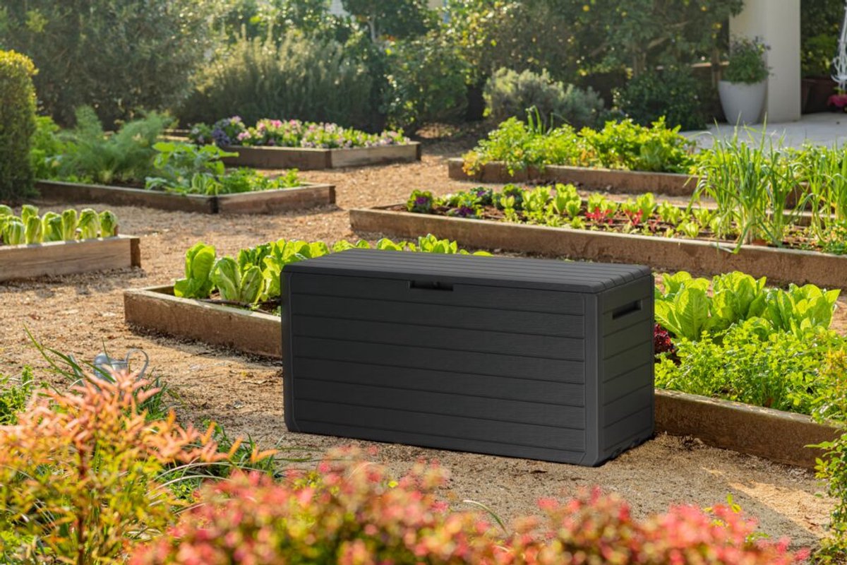 Keter Atlas Opbergbox 270L - 117,2x45x57 cm - Antraciet