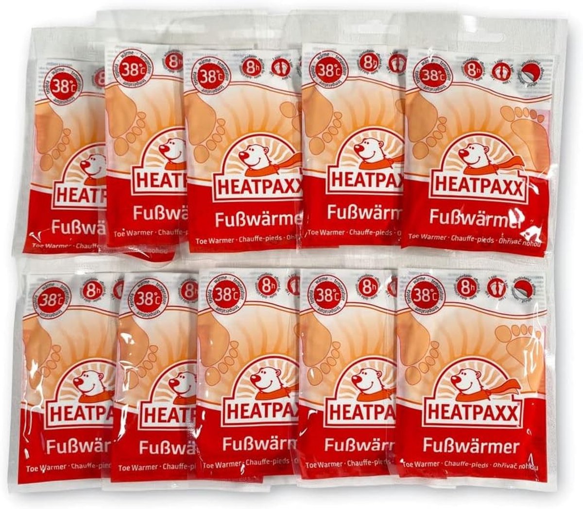 Voetwarmers - Wit - Flinterdunne Warmtepads - Voor Onderweg en Thuis