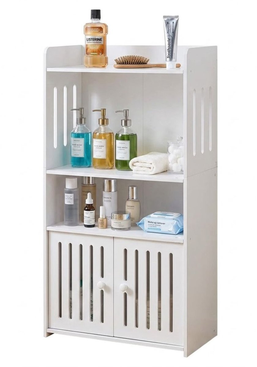 Zavio® Badkamer Kastje – Badkamer Opbergkast – Staande Badkamerkast