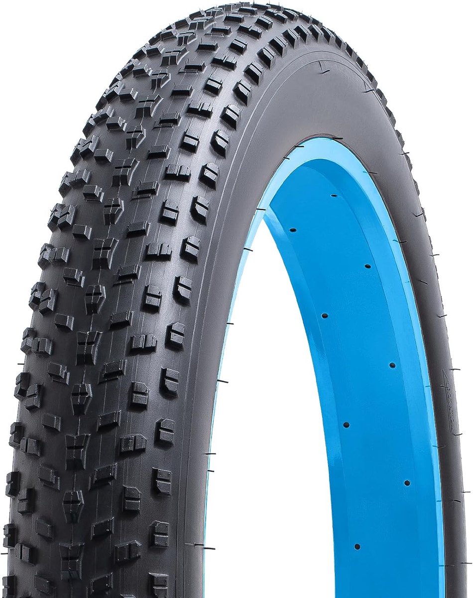 SnelShoppen - 26 x 4.0 E-Bike Banden, Vouwbare Fat Tyres, Geschikt voor MTB, City en Gravel Fietsen, 100-559, Hoogwaardige Fietskleding, Reservewielen