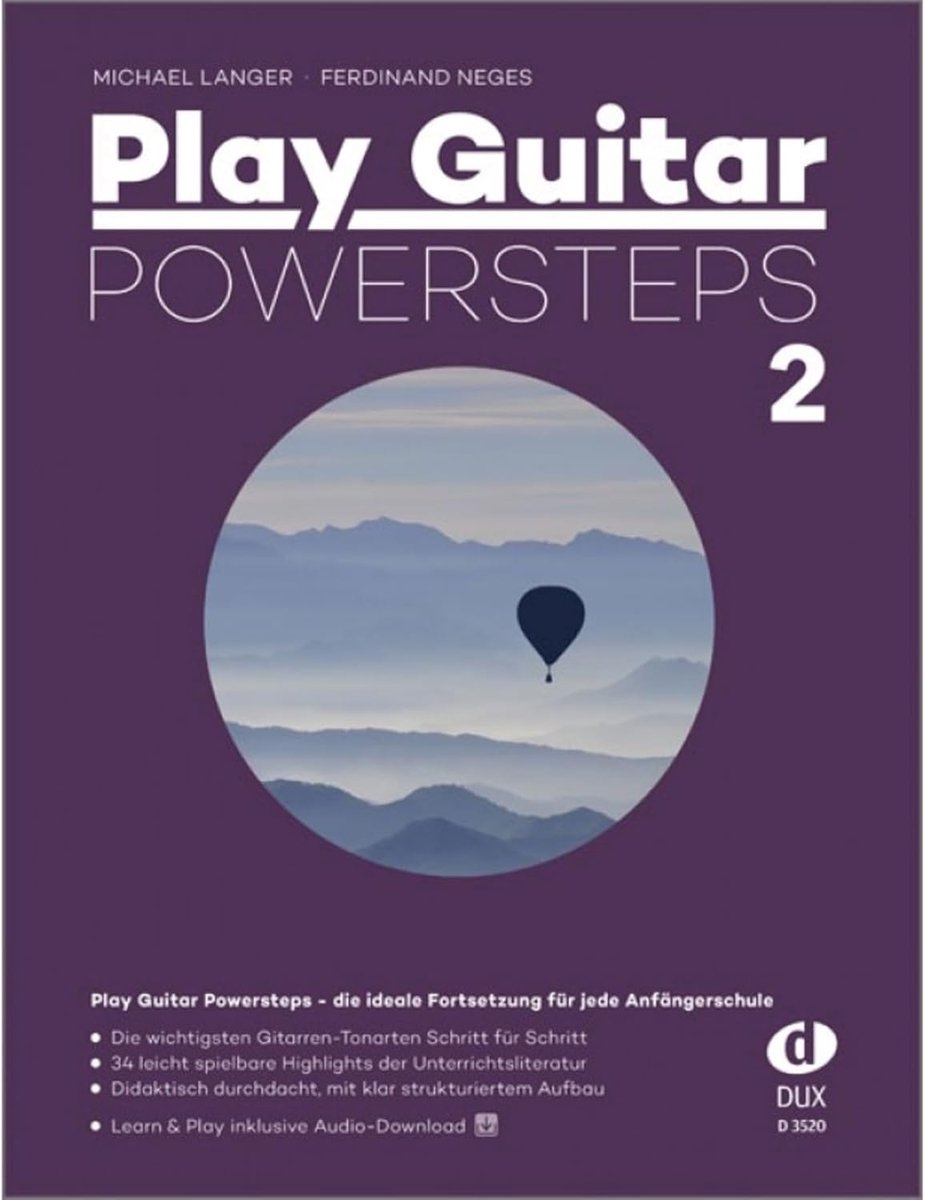 Edition Dux Play Guitar Powersteps 2 - notes collection for guitar - ShopVlot