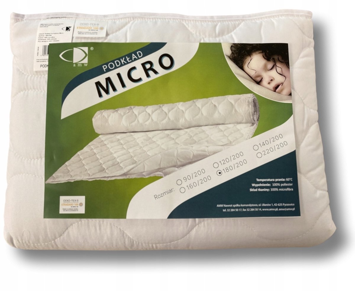 Microvezel Matrasbeschermer 220x200 cm, Wasbaar op 60°C