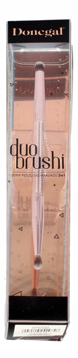 Donegal Duo Brushi Oogschaduwkwast 2-in-1 Rose Gold