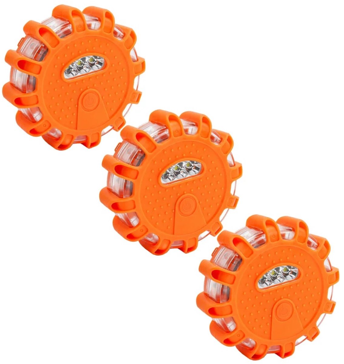 Auto of boot Alarmlichten Set - 3 Stuks - Magnetisch - USB-C Oplaadbaar - Noodpakket - Noodzwaailicht - Waarschuwingslicht - Noodverlichting Auto - Zwaailicht oranje