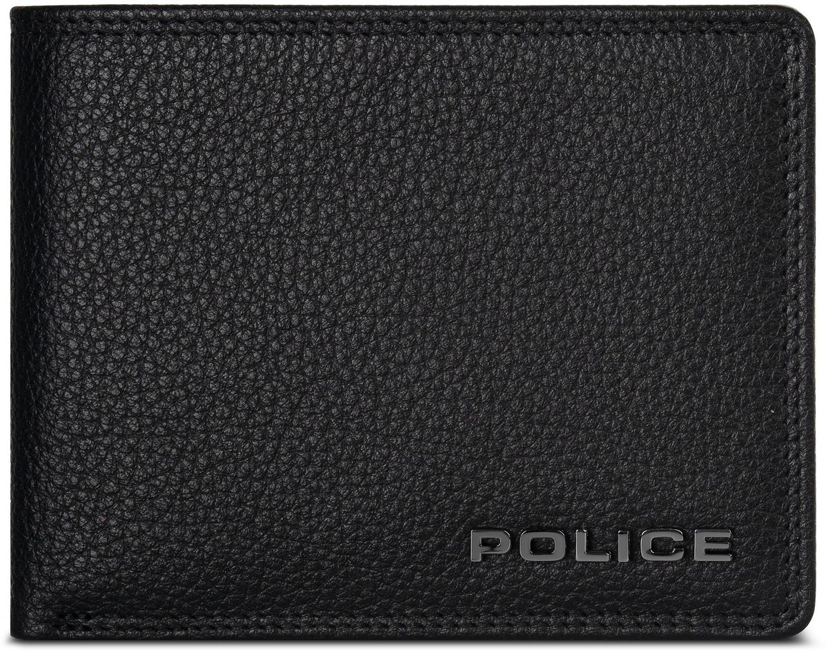 Police Portemonnee RFID-bescherming Leder 11.5 cm - Jongens - Horizontaal - black