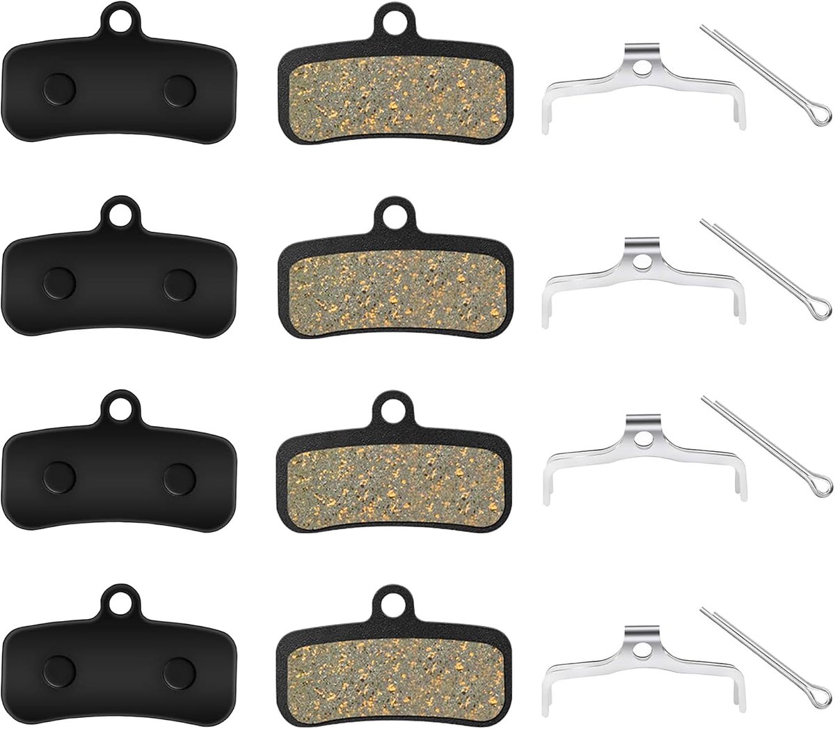 Schijfremblokjes 4 Pairs - Semi-metaal - Universele compatibiliteit - Ideaal voor mountainbikes - ShopVlot