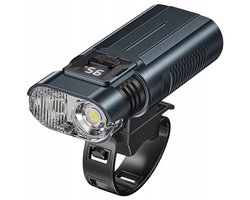 Sterke Heldere Fietslamp Voorzijde met LED Display & USB-C
