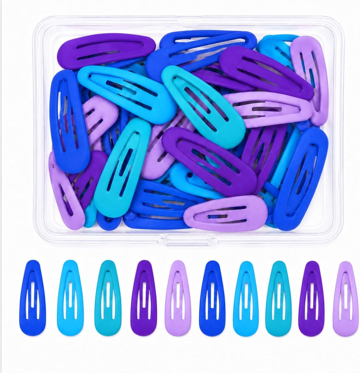 Haarspelden voor meisjes 30 kleurrijke mini haarclips - 3 cm lang - comfortabel en lichtgewicht - ShopVlot
