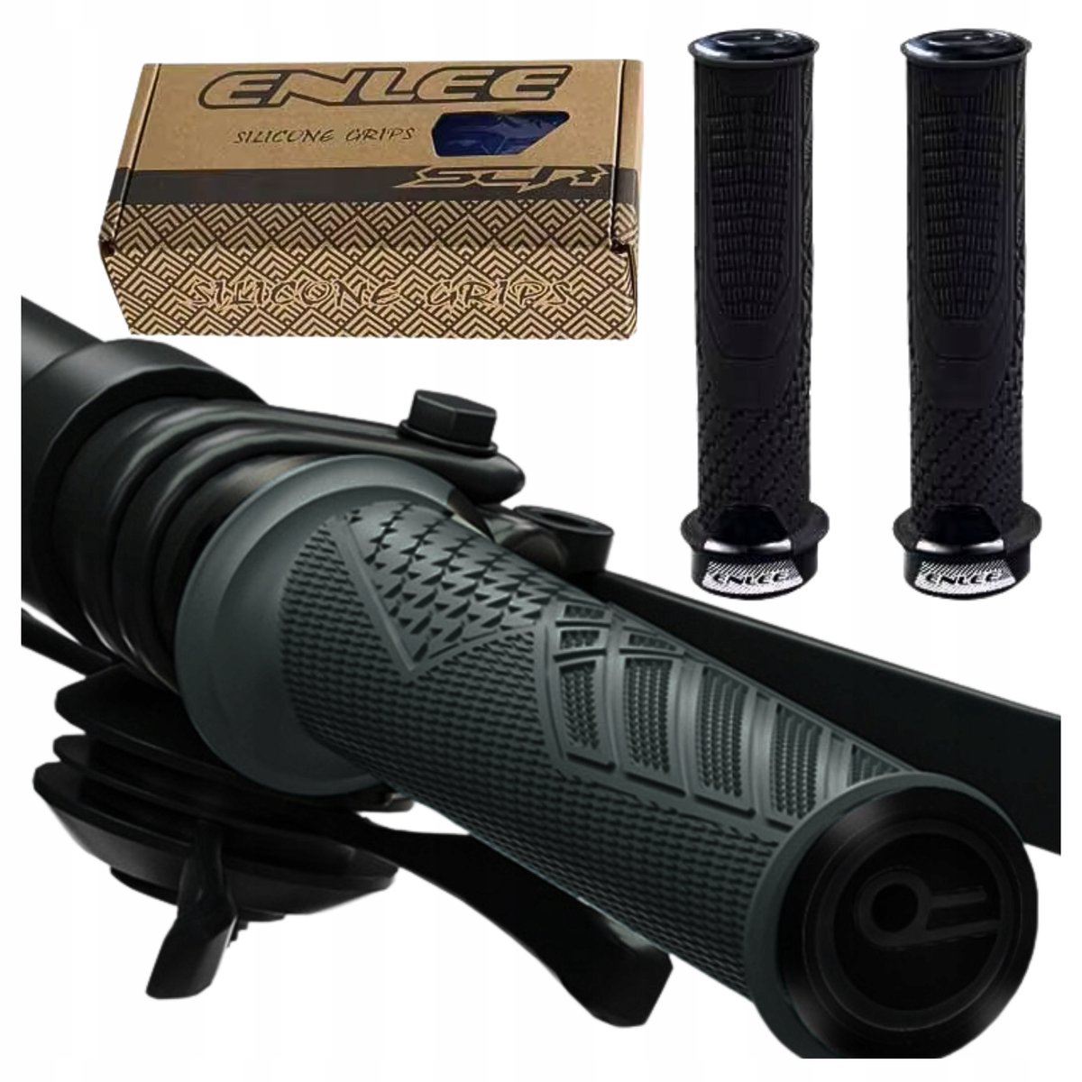 ENLEE Fietshandvatten Zwart - Duurzame en comfortabele MTB-grip