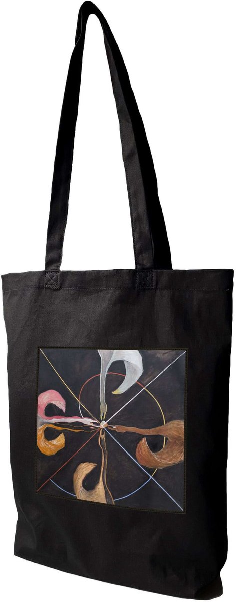 Merkloze Shopper Tas met Zwaan Applicatie - Ruim & Stijlvol