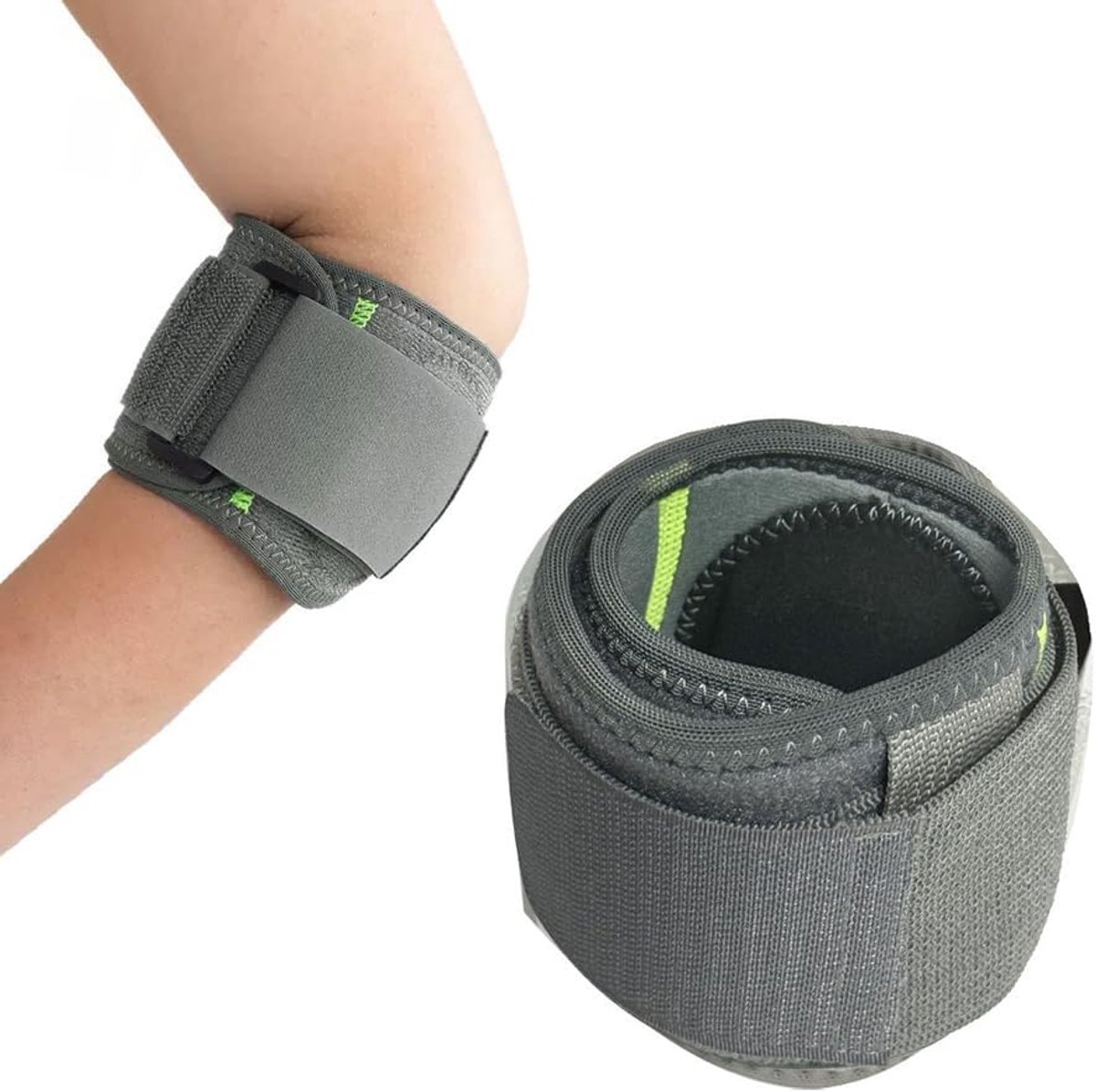 Elleboogband verstelbaar - compressieband - ergonomisch ontwerp - steun voor sport en dagelijks gebruik - ShopVlot