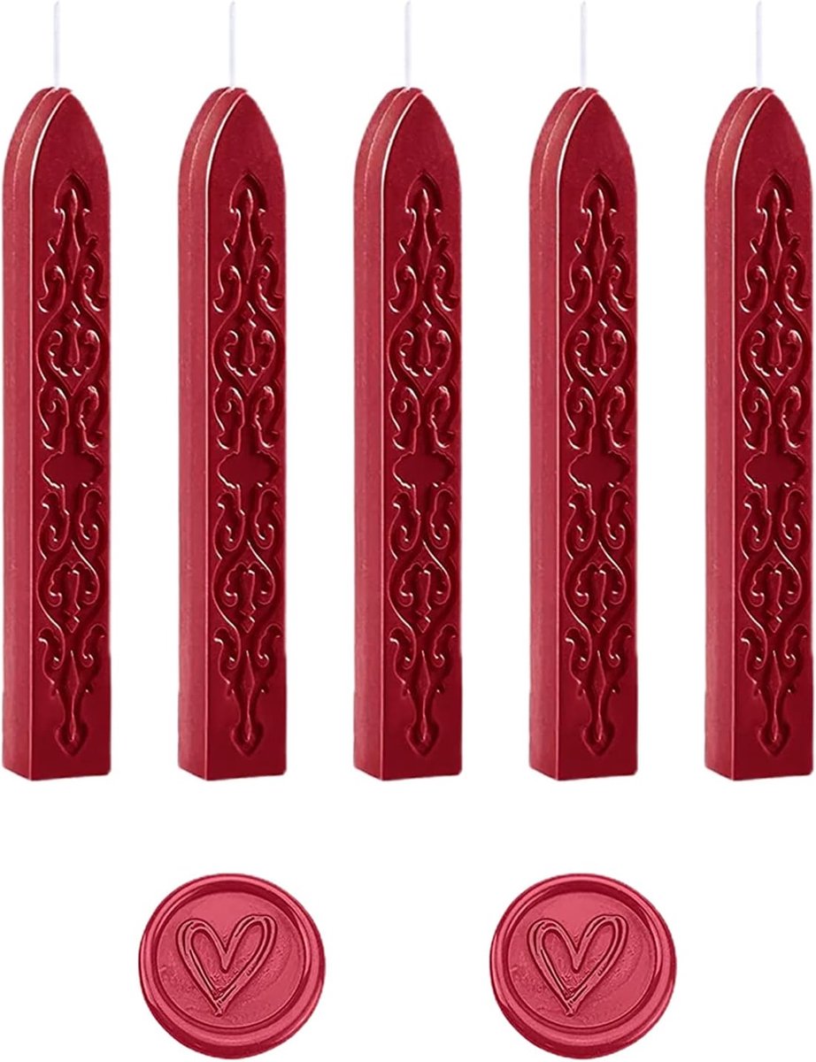 Zegelwas 5 stuks - antieke was - hoogwaardige hars - ideaal voor verzegelen - ShopVlot