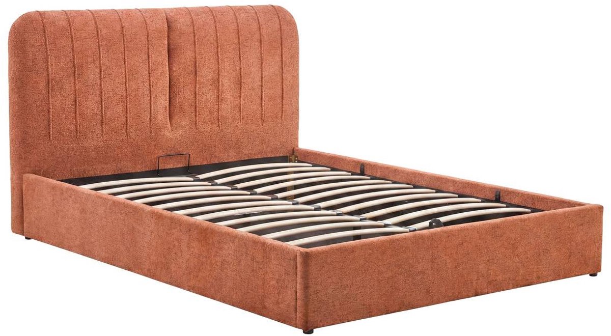 Lit coffre Cala rectangulaire 160x200cm terracotta