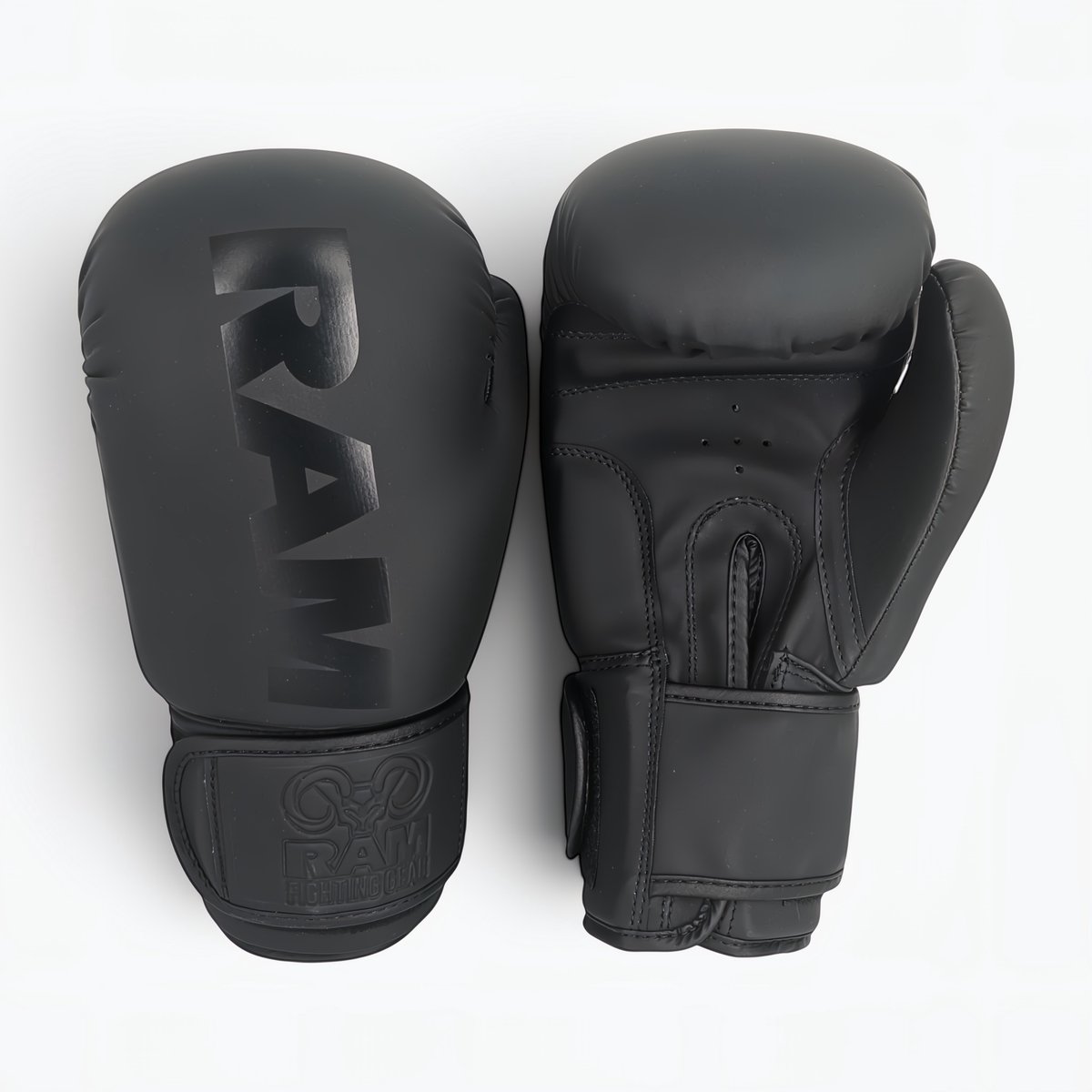 RAM ‘No Mercy’ - (Kick)Bokshandschoenen - Mat Zwart - 16 OZ