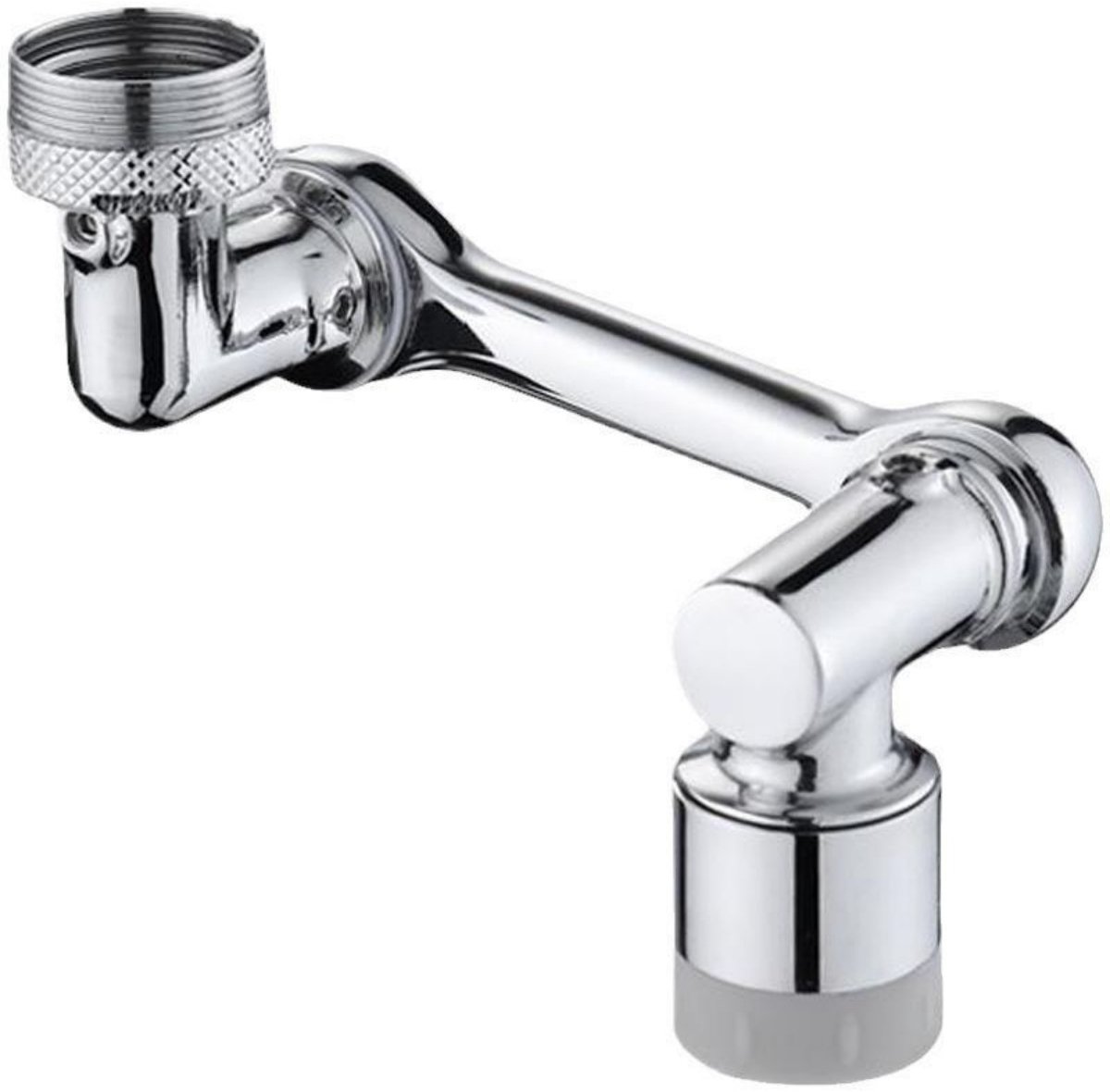 GELLDG Strahlregelaar - 1080° Roteerbare Kraanverlenger - Waterbesparende Mengkraankop - Geschikt voor Keuken en Badkamer - Kunststof - 95x45x50mm