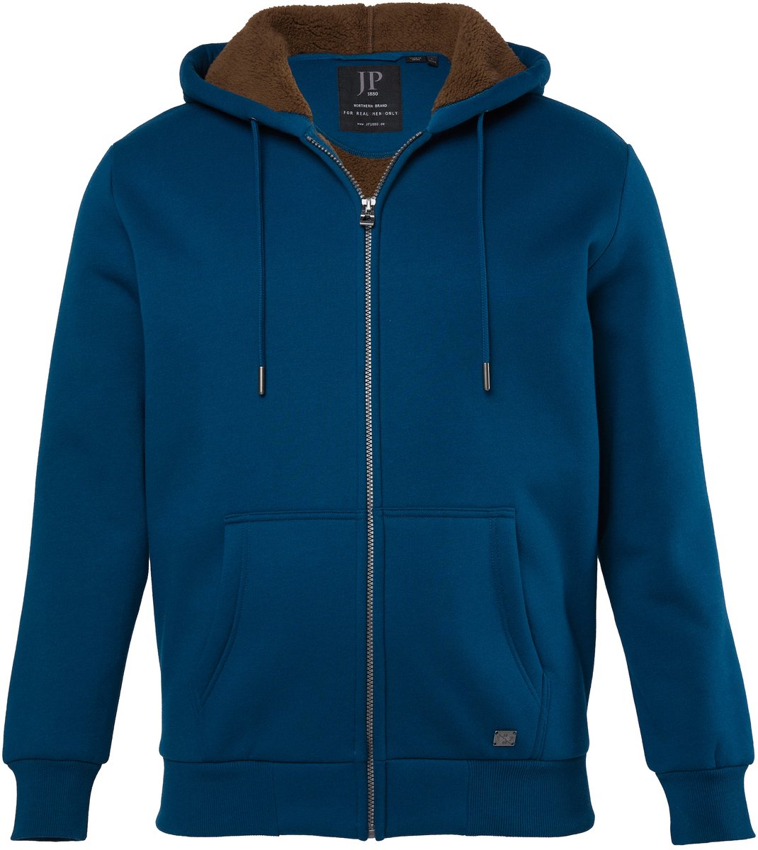 JP 1880 - Heren - JP 1880 hoodie-jack outdoor trainingsjasje capuchon rits - Inktblauw - Maat L