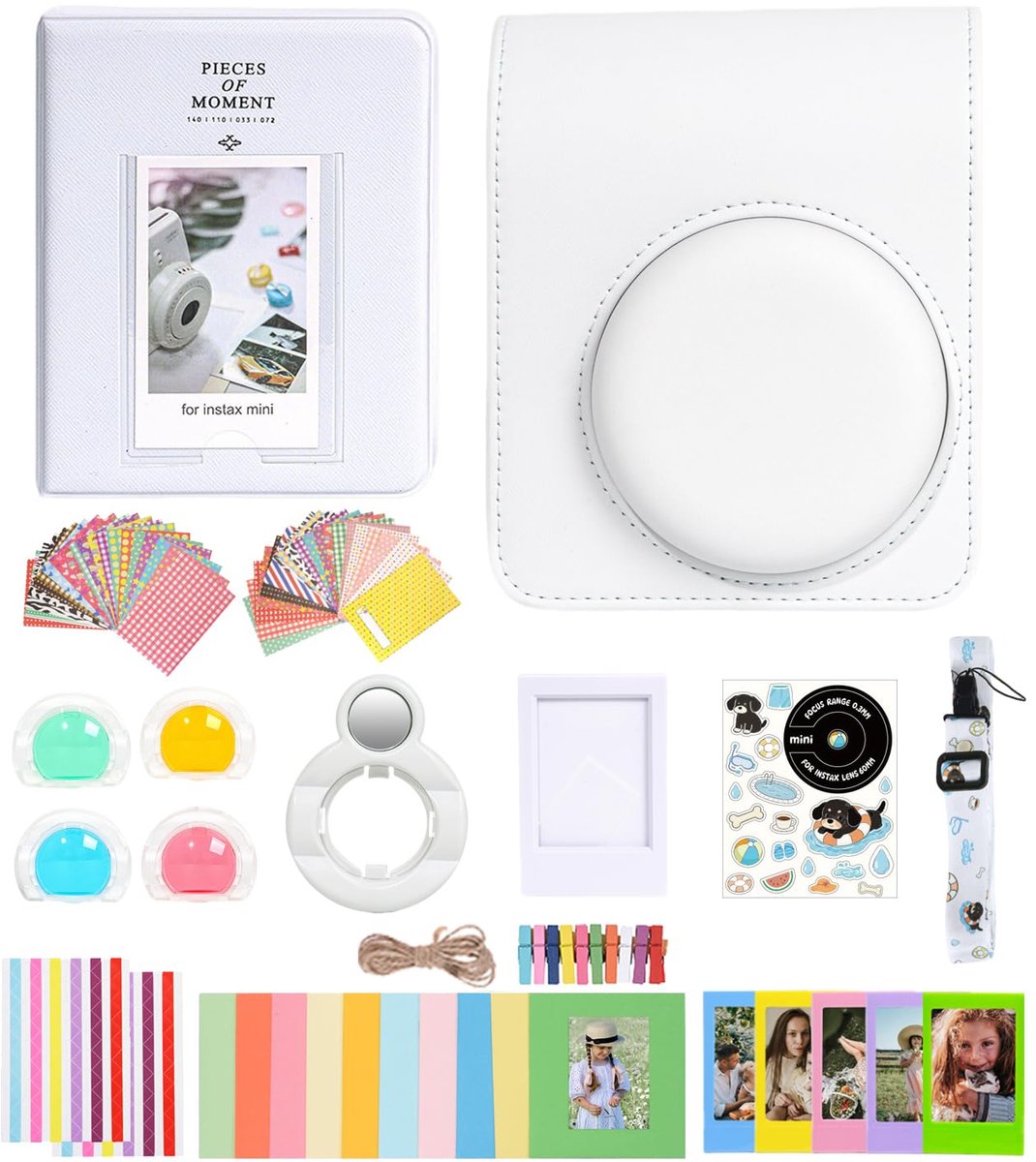 Aisnyho Mini 13 accessoireset voor Instax Mini 13 Instant Camera, inclusief cameratas/fotoalbum en frames/gekleurde - ShopVlot