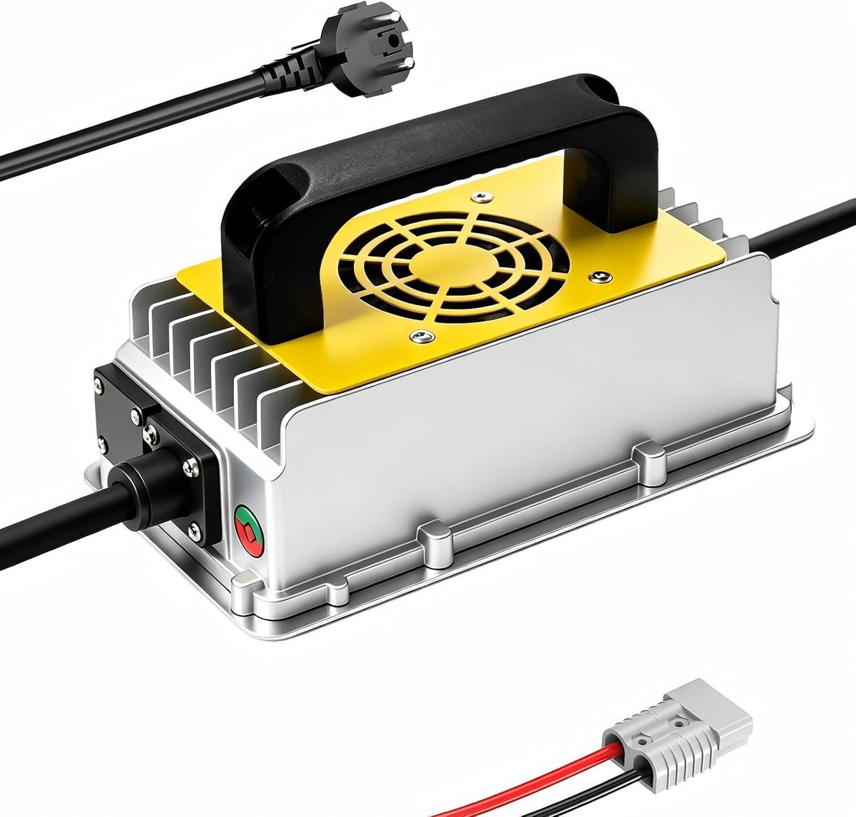 58.4V 10A LiFePO4 Charger, Automatic Intelligent Battery Charger for 48V (51.2V) Lithium Iron Phosphate Batteries - ShopVlot