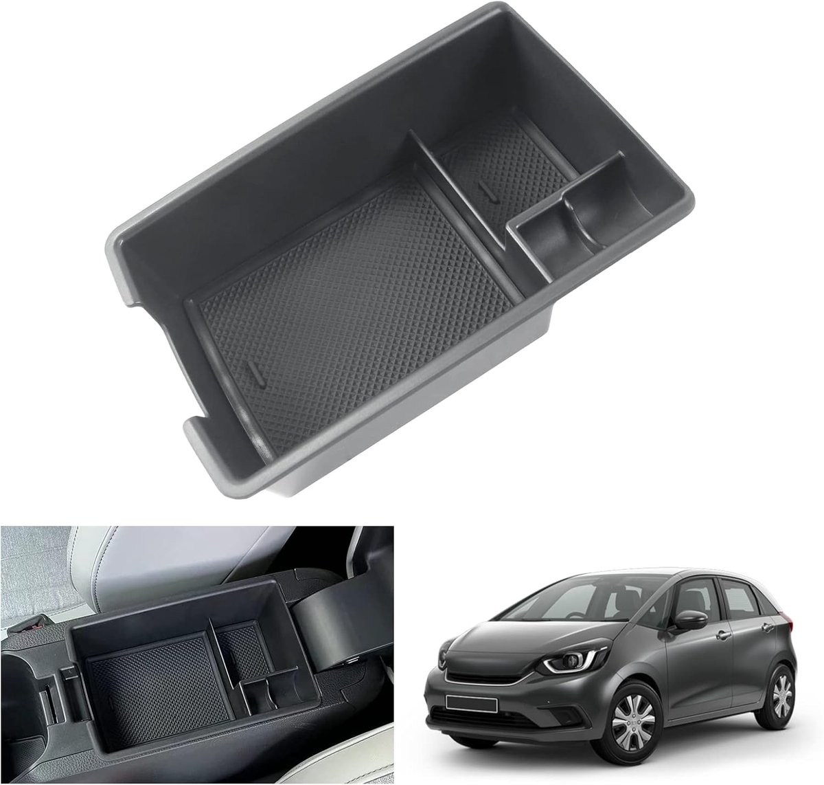 GAFAT Center Console Storage Box Compatible with Honda Jazz IV GR Hybrid 2020-2025 2026, Jazz Facelift, Armrest - ShopVlot
