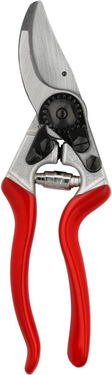 Knipschaar tuin - Zilver - 210 mm - Gehoekte Tuinschaar met Ergonomische Handgrepen - Voor Rechtshandigen